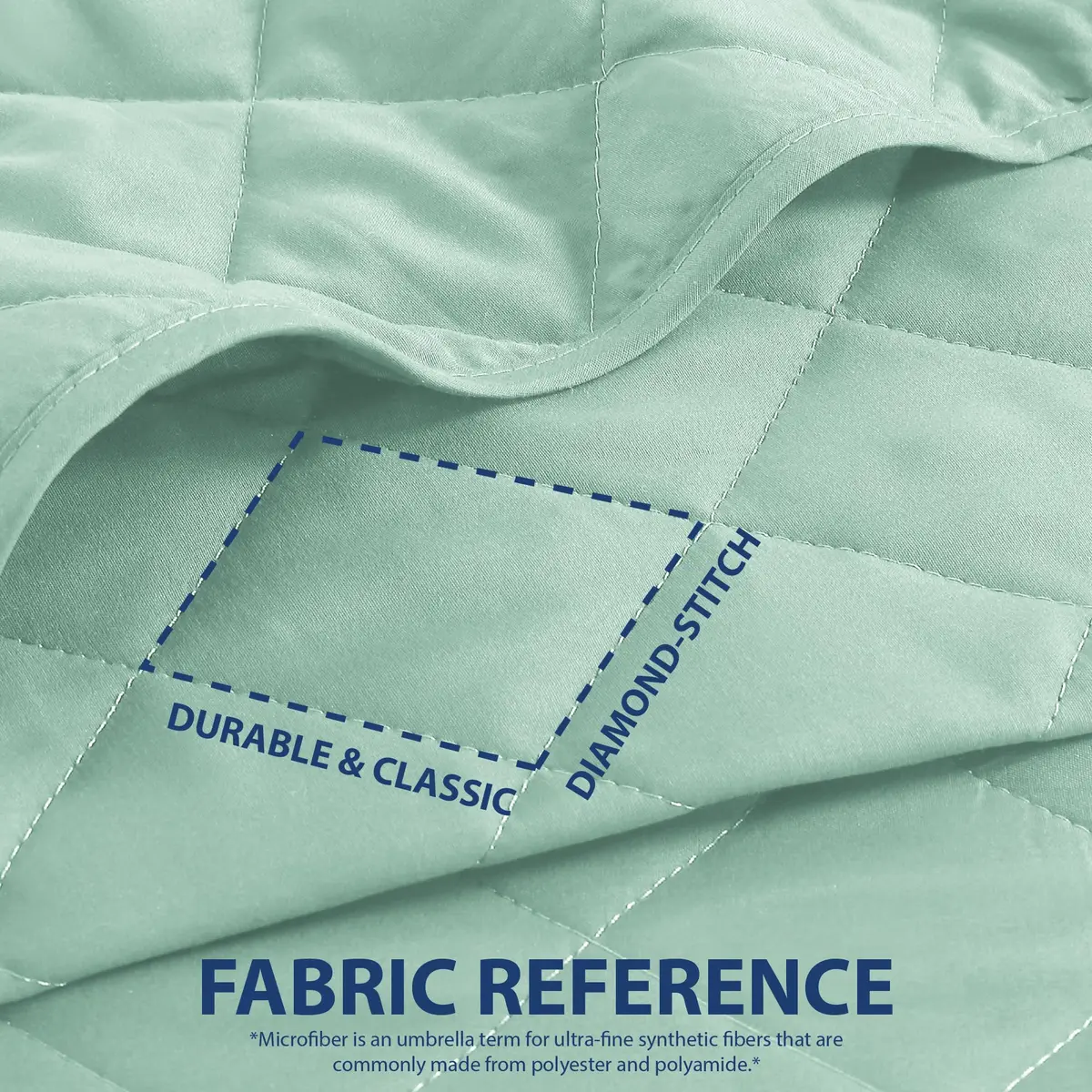 Cathay Home Basic Bedding All Season Microfiber Diamond-Stitch Quilt Set King/Cal King | Elegant & Versatile (70-120 chars) - view 3