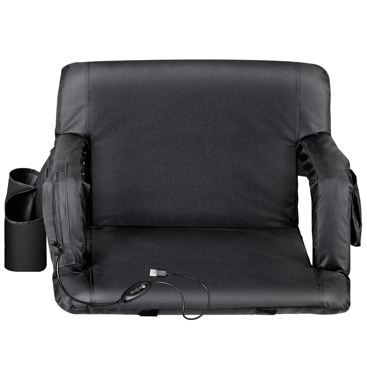 ZENY Heated Stadium Seat for Bleacher with Back Support 25 Inch | Cushioned, Heated, Armrests - view 8