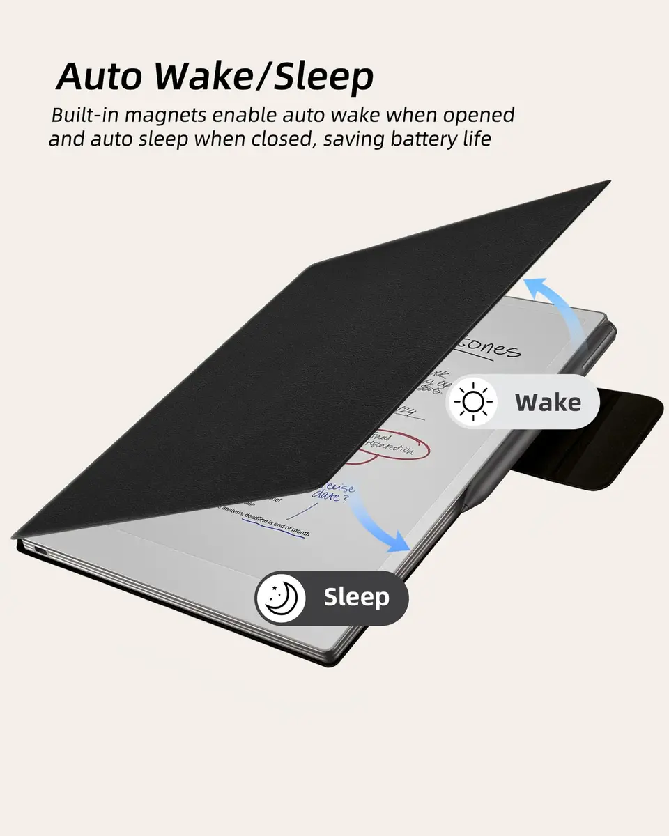 WALNEW Magnetic Folio Case for 11.8" Remarkable Paper Pro 2024 | Slim, Auto Wake/Sleep, Pen Clasp - view 6