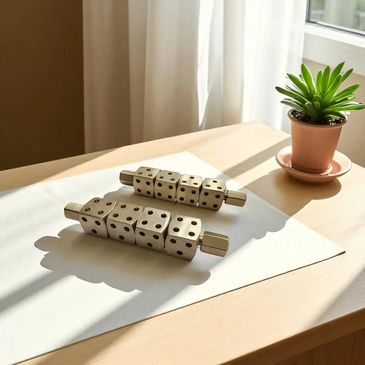 TREE MAISON CORONATING HOMES Brass Ramal Passa Pair | Divination & Energy Tool (70-120 chars) - view 2