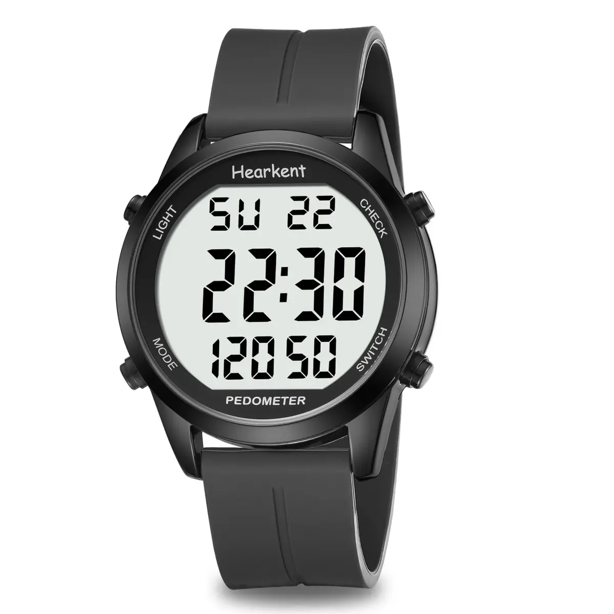 Hearkent Pedometer Watch for Walking for Senior Step Counter Watch | Simple, Waterproof & Large Display - main product image