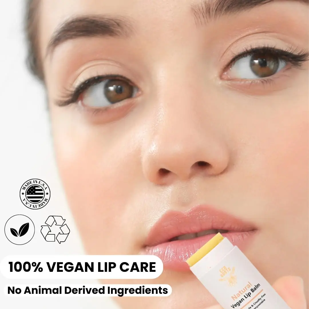 ECO ROOTS Natural Lip Balm 2 Pack | Organic Vegan Lip Moisturizer with Compostable Packaging (60g) - view 5