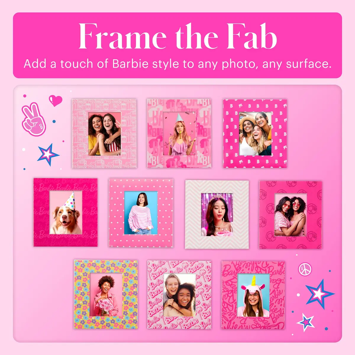 Kodak x Barbie Hanging Square Frames for Zink 2x3 Photo Projects (10 Frames) - view 3