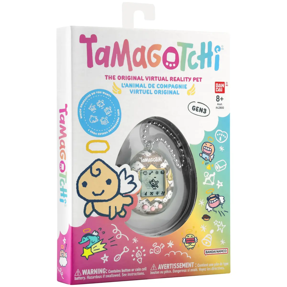 Tamagotchi Original Lovely Angel Digital Pet with Chain | Ages 8+ - view 8
