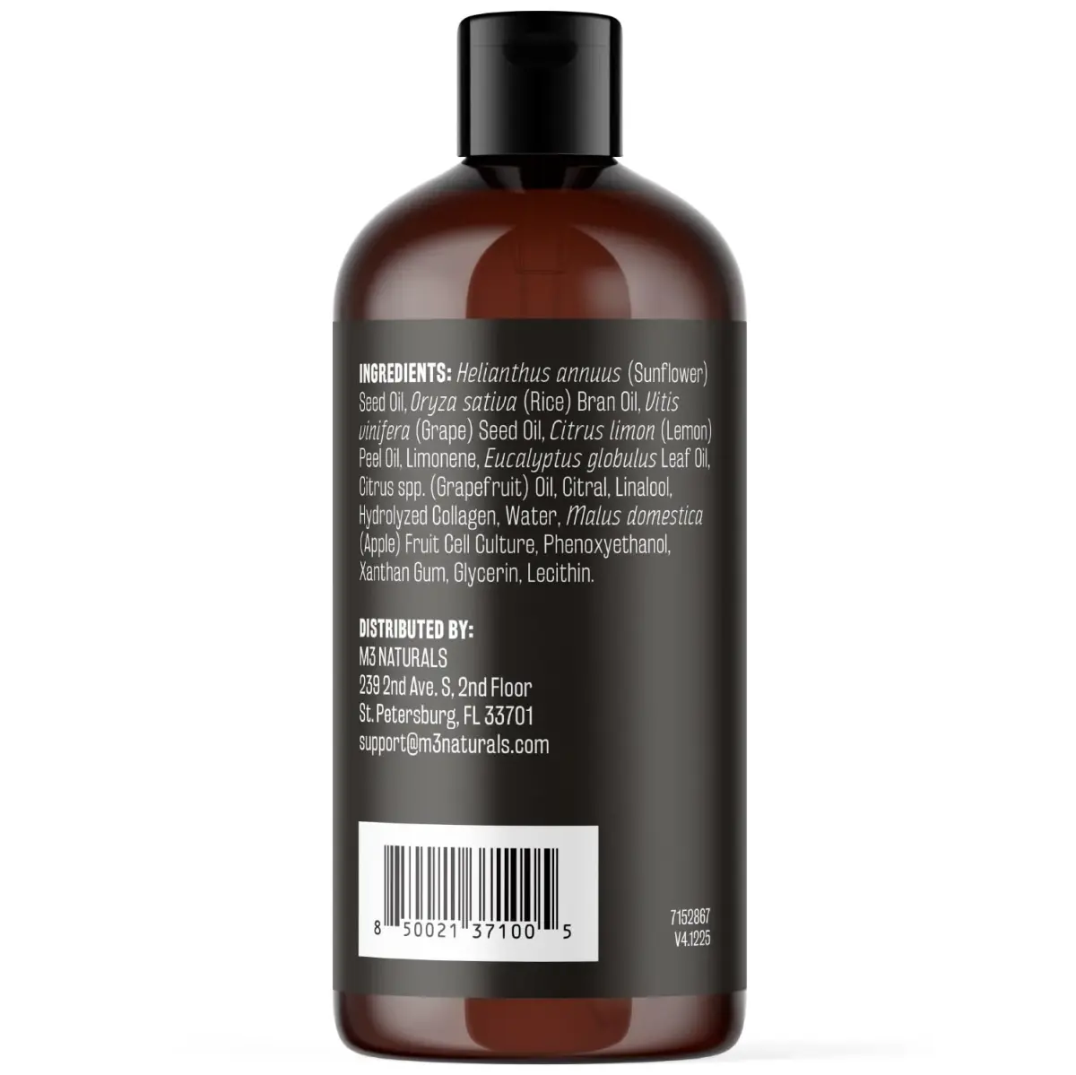 M3 Naturals Anti-Cellulite Massage Oil & Firm Dry Body Brush Kit 237ml (8 fl oz) | FDA Approved & Cruelty-Free - view 4
