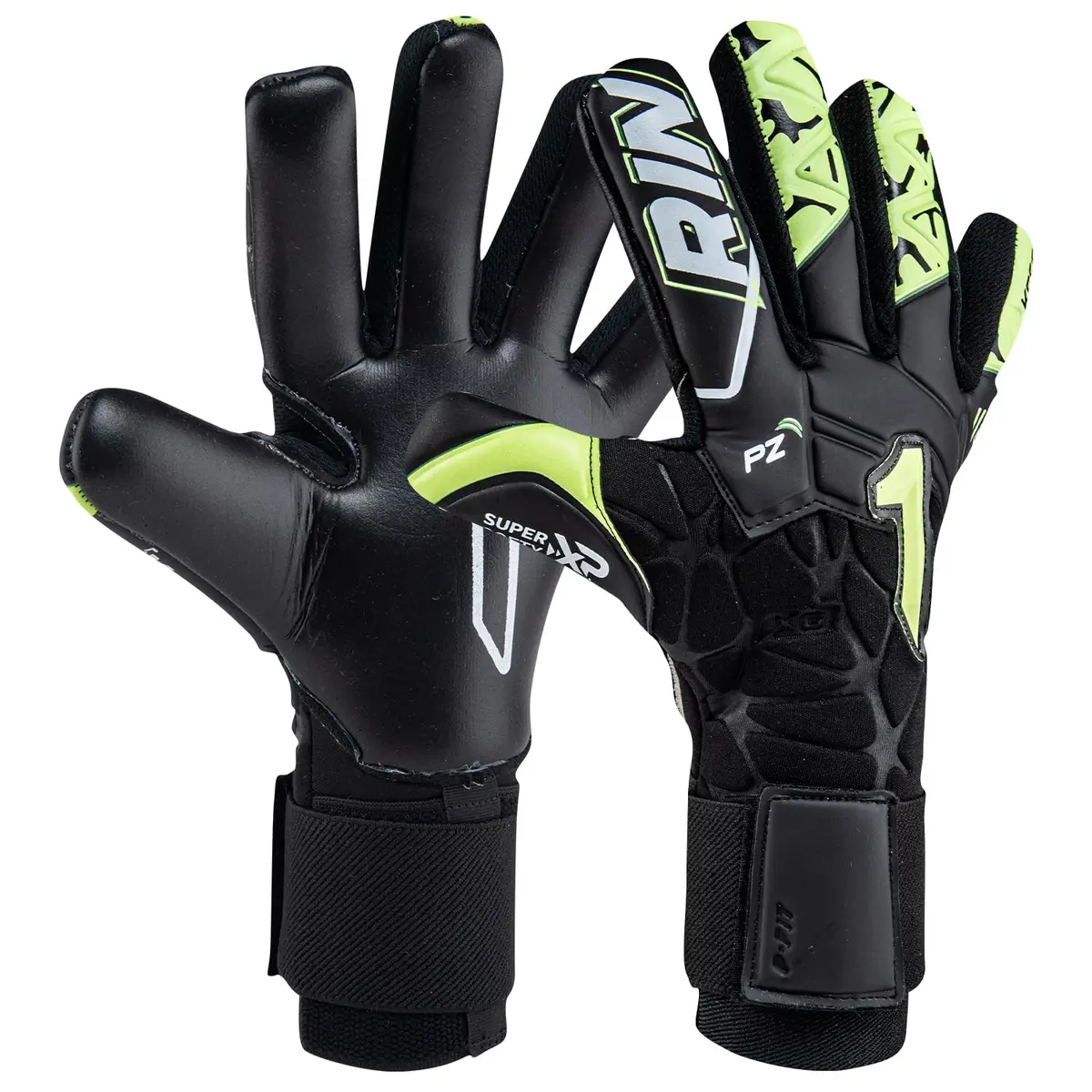 Rinat Xtreme-Dominius Prime Goalkeeper Glove (Black/Yellow, 10) | High-Performance Goalkeeping Gear - main product image