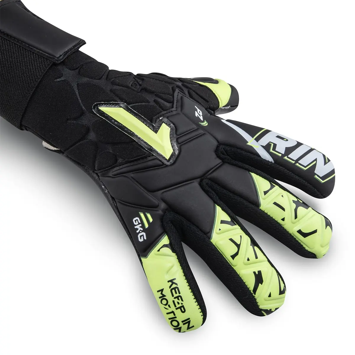 Rinat Xtreme-Dominius Prime Goalkeeper Glove (Black/Yellow, 10) | High-Performance Goalkeeping Gear - view 2