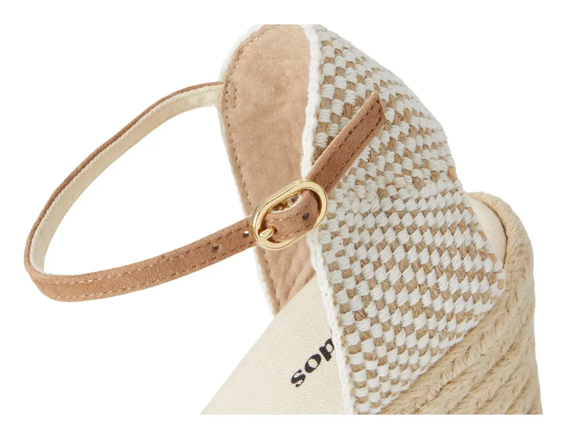 Soludos Marseille Wedge Espadrille 8 Medium | Organic Cotton & Suede, 3.5in Wedge - view 6
