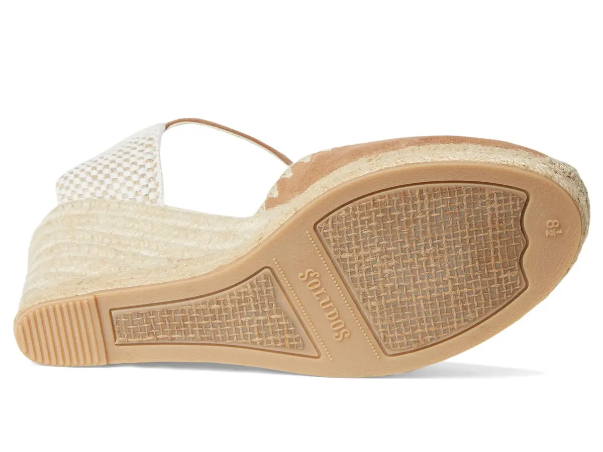 Soludos Marseille Wedge Espadrille 8 Medium | Organic Cotton & Suede, 3.5in Wedge - view 3