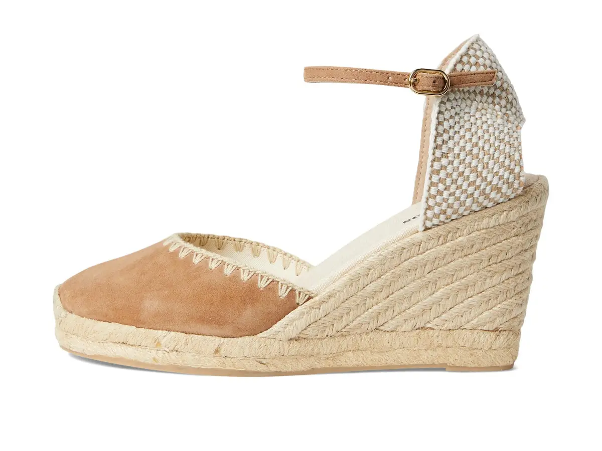 Soludos Marseille Wedge Espadrille 8 Medium | Organic Cotton & Suede, 3.5in Wedge - view 4