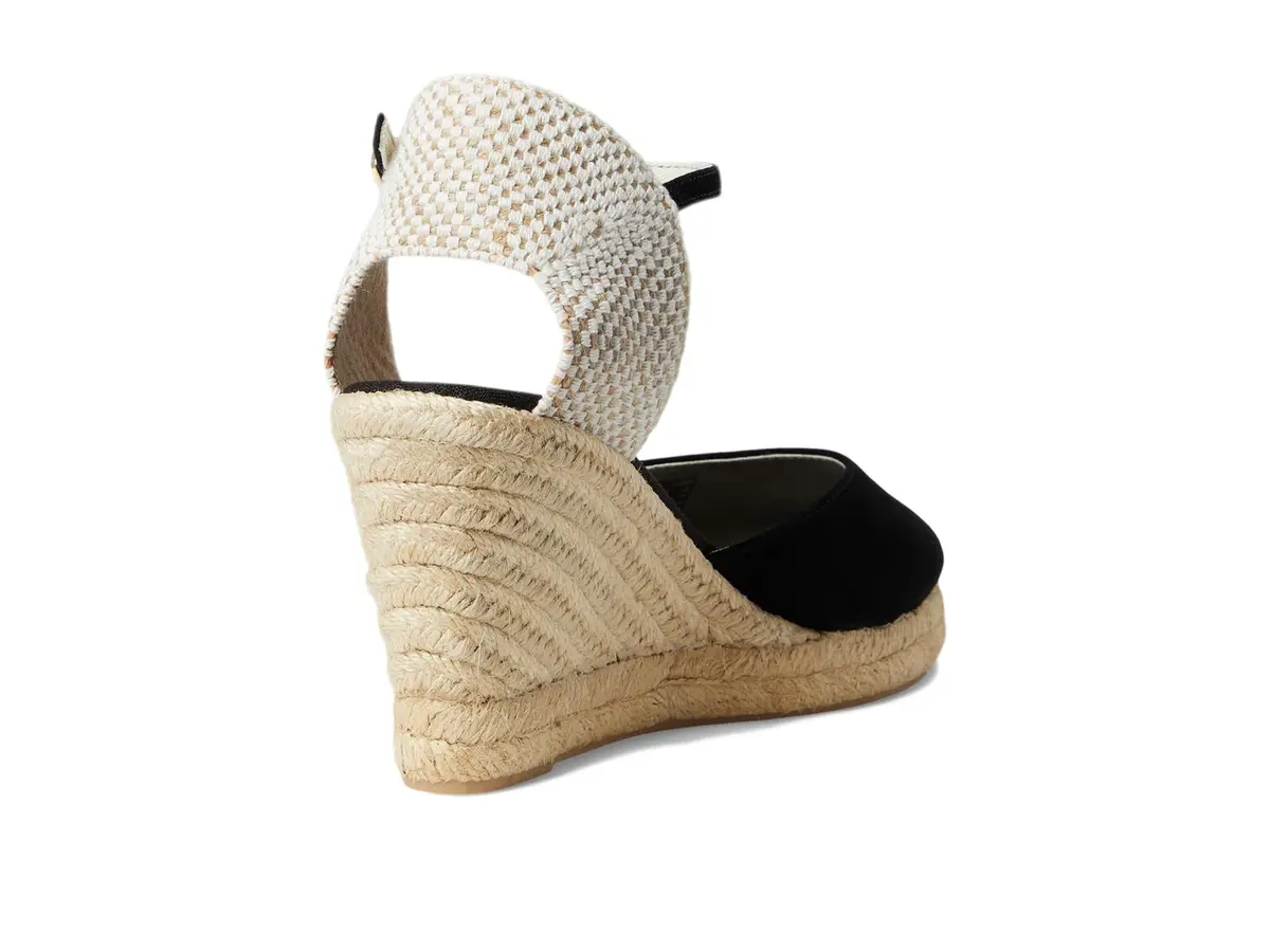 Soludos Marseille Wedge Espadrille 3.5 in Suede Black | Timeless Spanish Style with Modern Twist - view 5