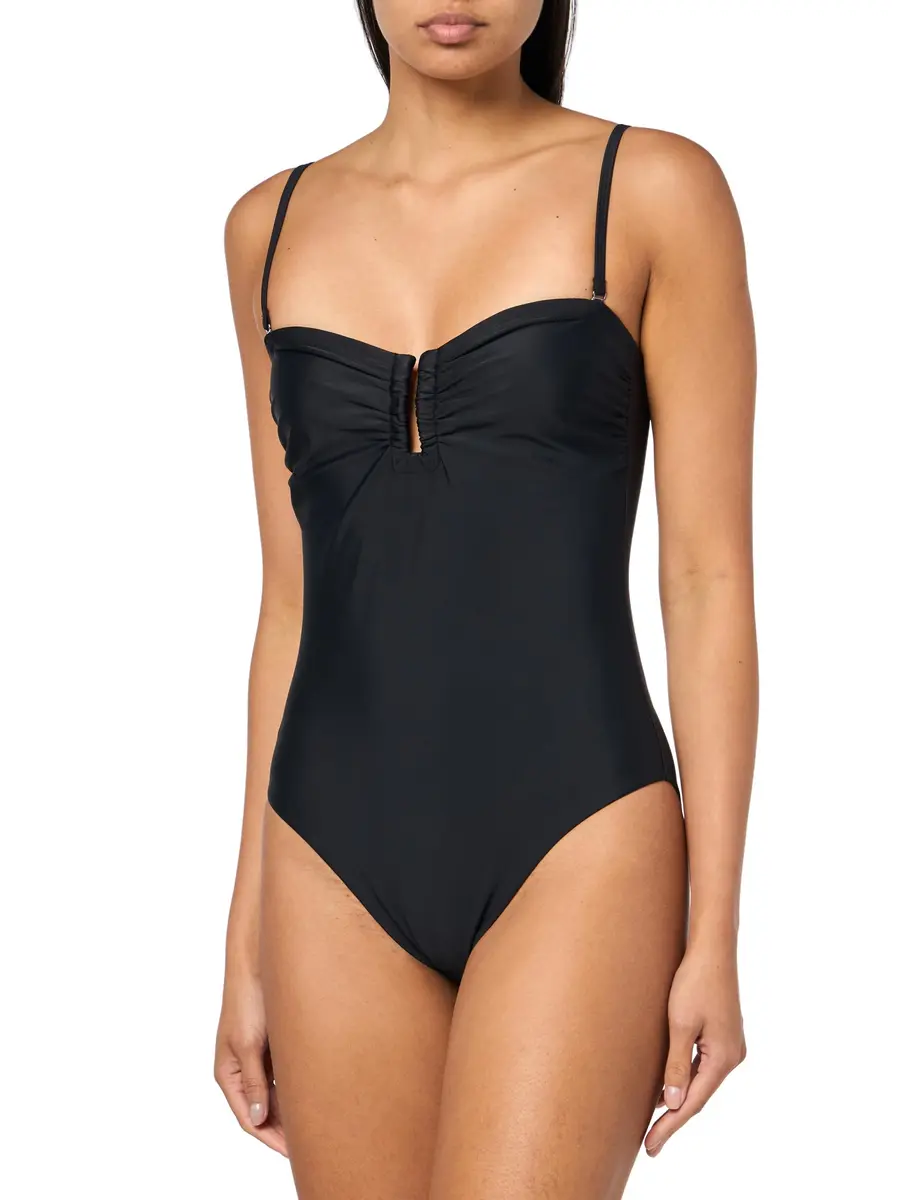 Kobi Halperin Women's Becca Bathingsuit, Black, XX-Large | Solid, Sweetheart Neck, Mid Rise, Sleeveless - main product image