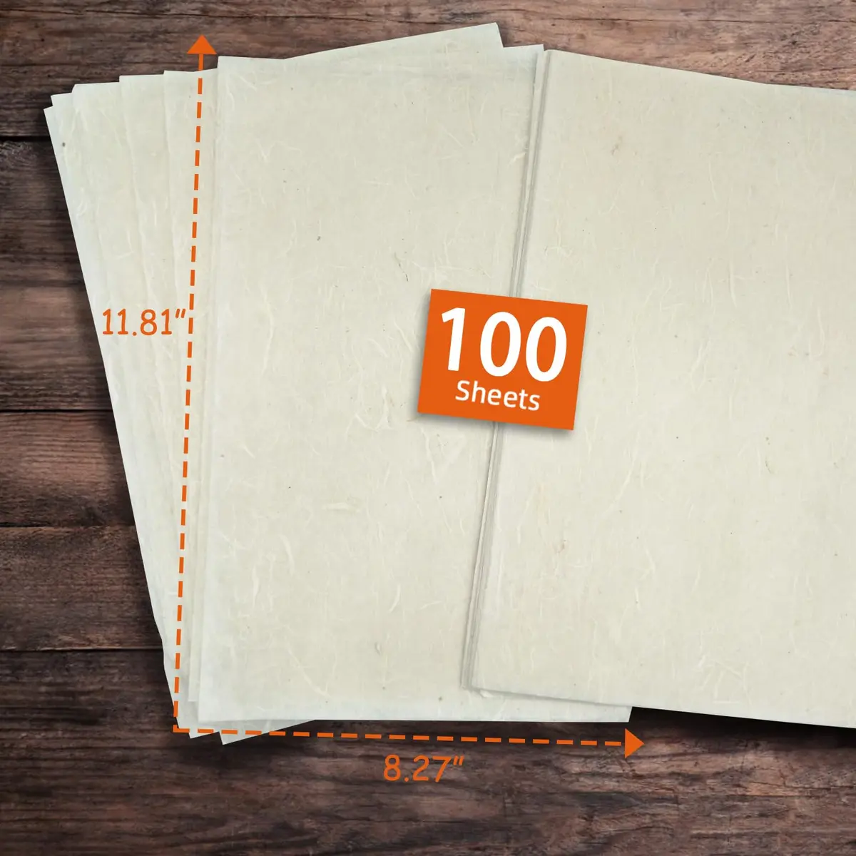 Phaicoilo Mulberry Paper Sheets 21cm x 30cm (A4) | 100 Sheets for Decoupage & Art Crafts - view 2
