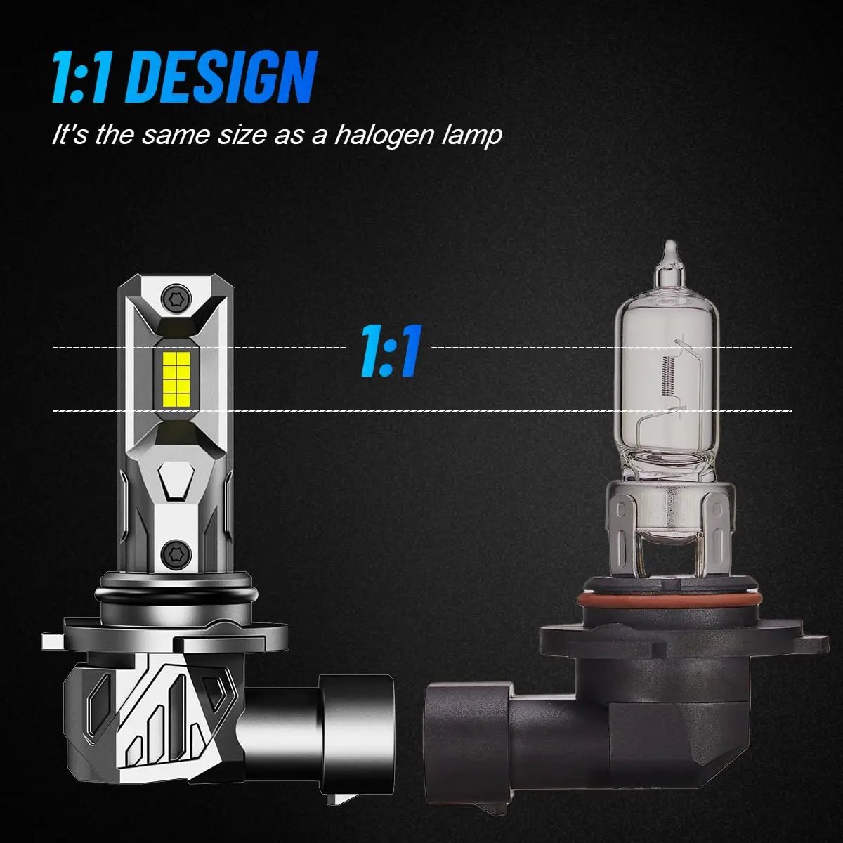 NOVSIGHT H10 9145 LED Fog Light 16000LM | 6500K Cool White, Waterproof, Plug & Play - view 3