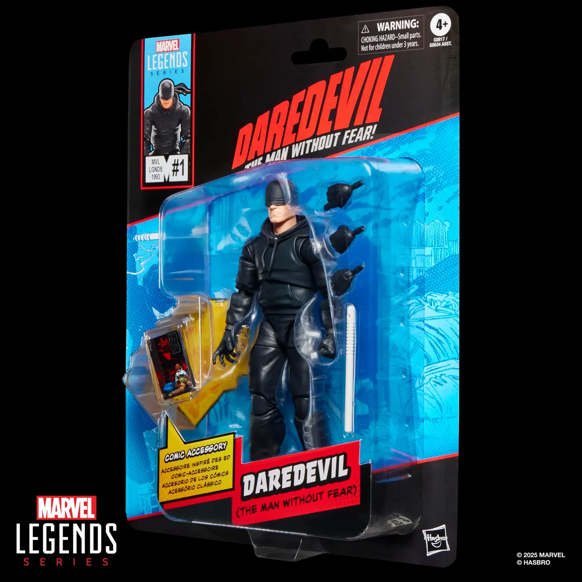 Marvel Legends Series Daredevil The Man Without Fear Comics-Inspired Action Figure 6-Inch | Poseable Collectible - view 9