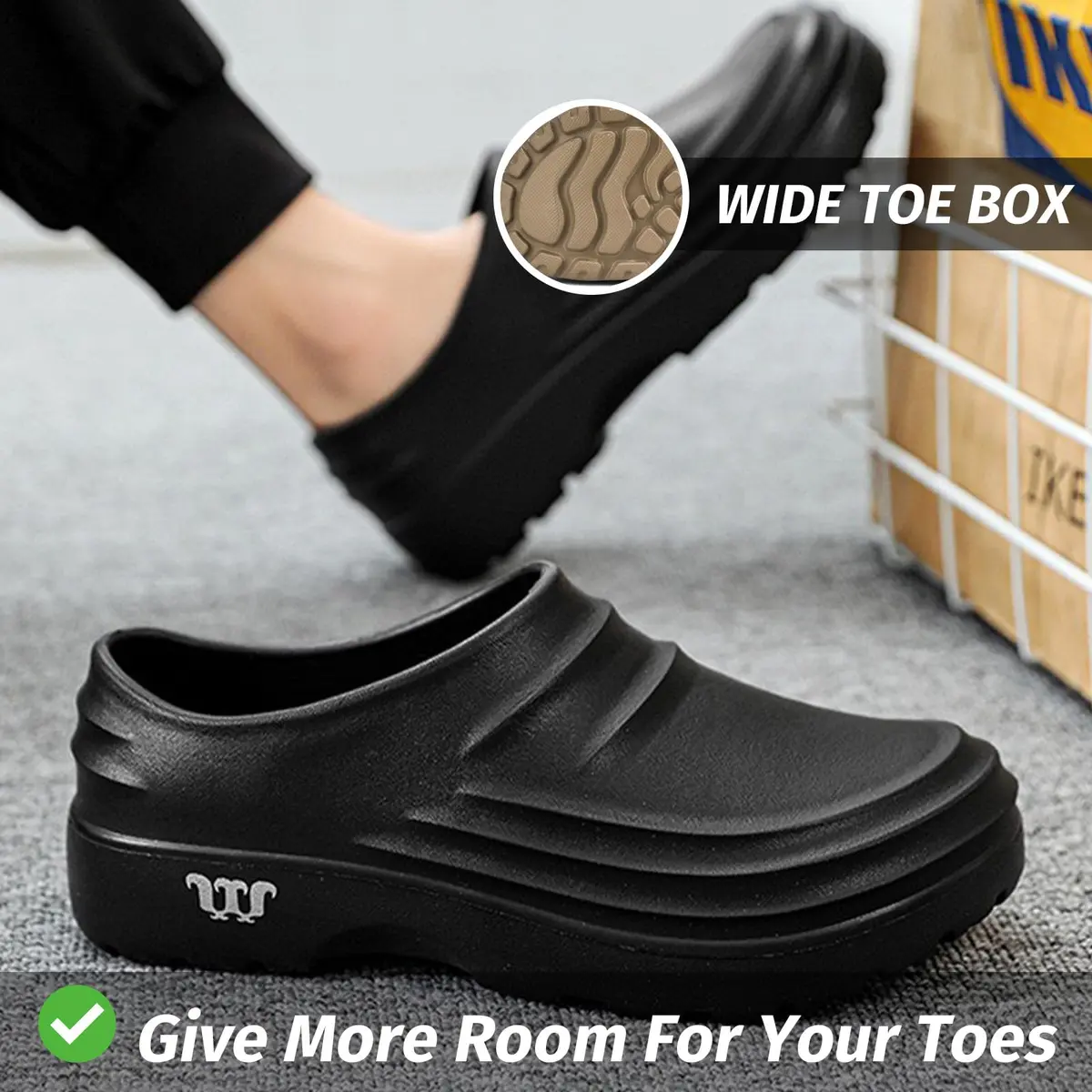 Deedlite Armadillo Chef Shoes for Men - Slip Resistant Waterproof Lightweight - view 5