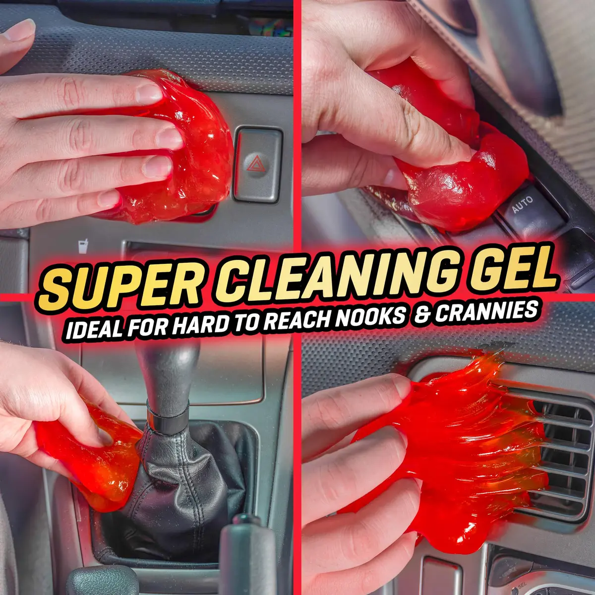 CarPlan Demon Slime Car Interior Cleaner Gel, 5.6 Oz | Hot Cherry Fragrance, Residue-Free Dust & Dirt Removal - view 3