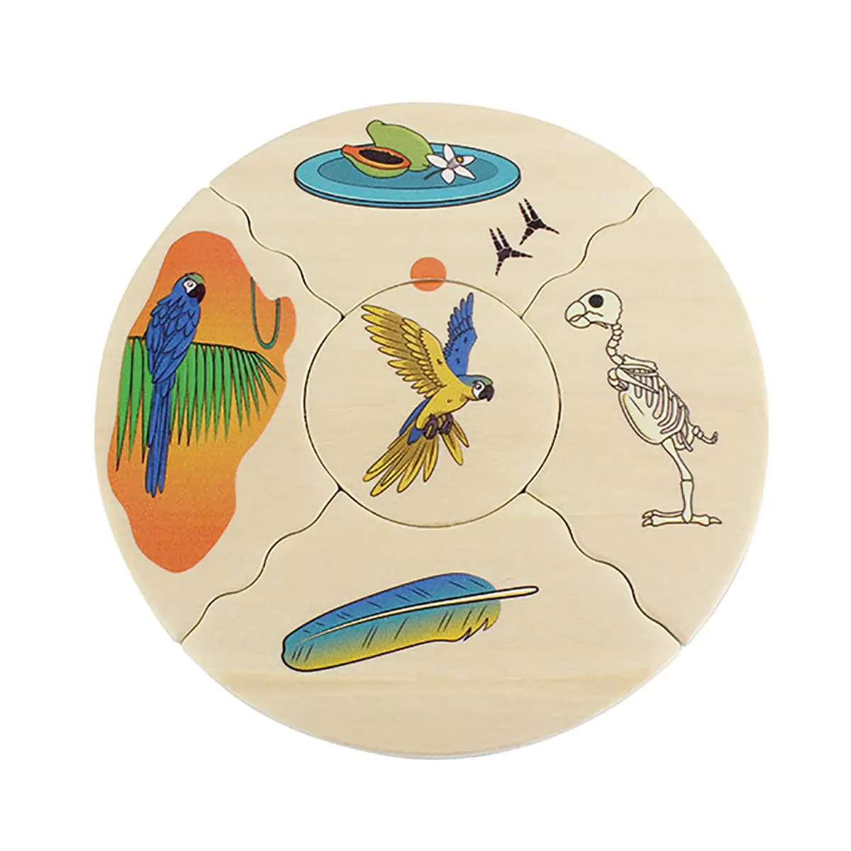 Beleduc Nawito Animal Species Puzzles | Educational Wooden Animal Puzzle Set for Kids - view 3
