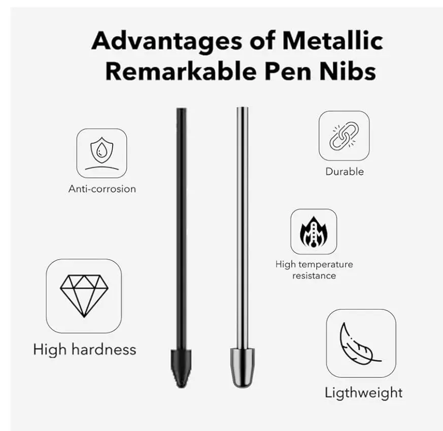 JMBTQ Metal Nibs Replacement for Samsung Galaxy Tab S Pens (5-Pack, 0.7mm) - view 2