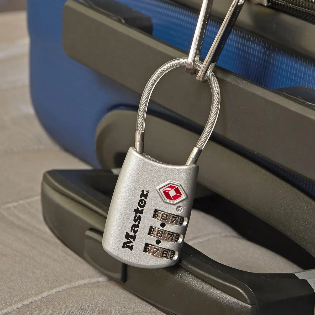 Master Lock TSA Approved Combination Luggage Lock 4-Pack | Resettable 3-Digit Lock for Suitcases & Backpacks - view 7