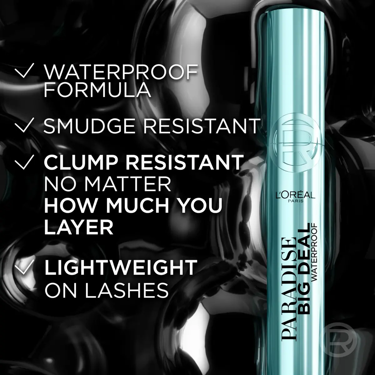 L'Oreal Paris Paradise Big Deal Waterproof Mascara 0.33 Fl Oz | Buildable, Volumizing & Lengthening for Sensitive Eyes - view 6
