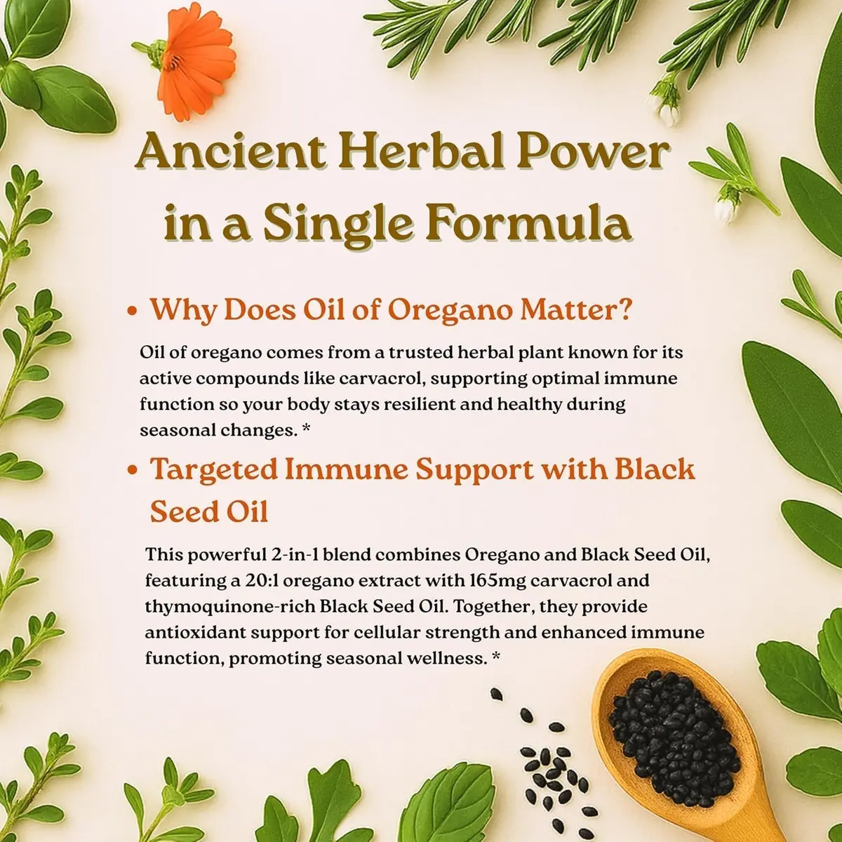 Micro Ingredients Oil of Oregano with Black Seed Oil 150 Softgels | Supports Immune & Wellness - view 4