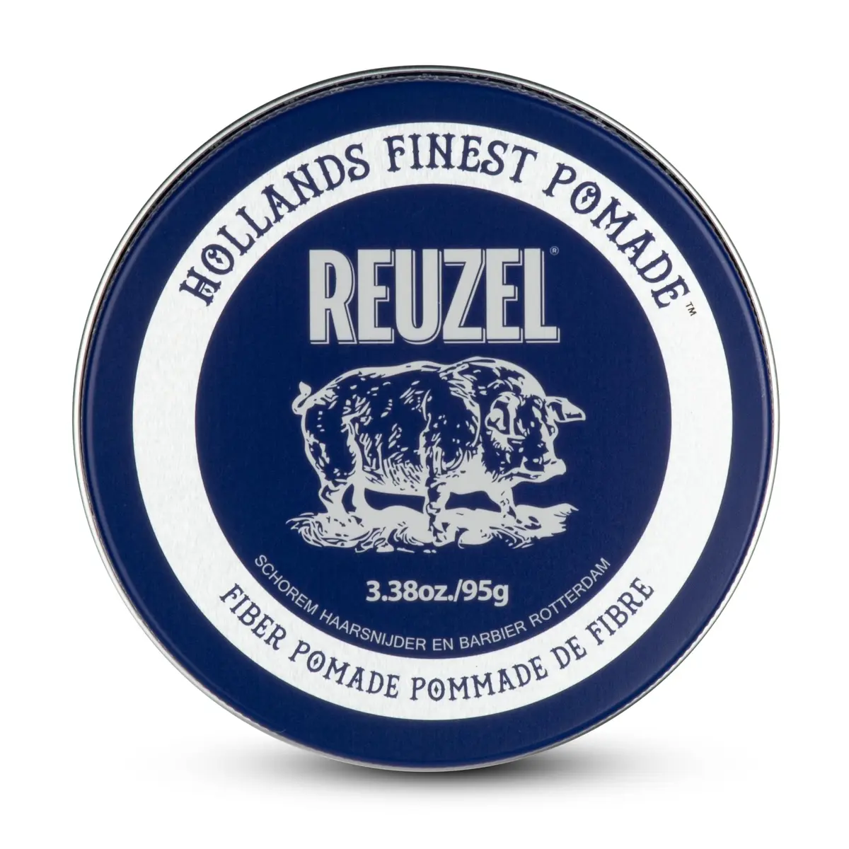 REUZEL Fiber Pomade Strong Hold Low Shine 3.38 oz | Water-Based, Natural Finish, Flexible Control - main product image