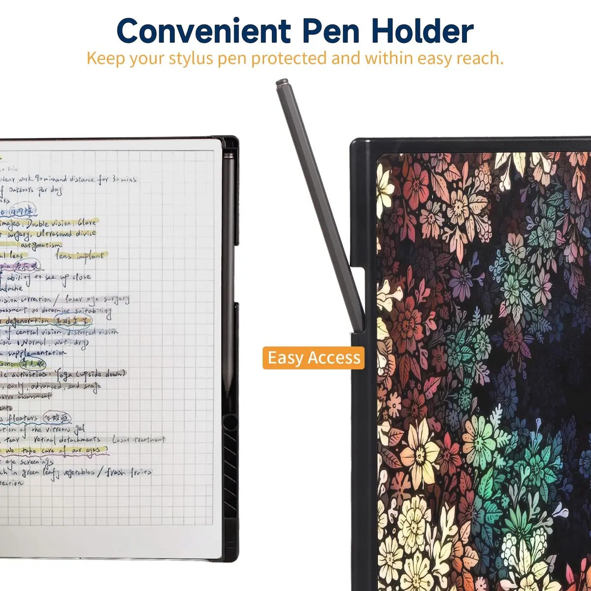 QIOFEARTH Case for Remarkable Paper Pro Tablet 11.8" (2024) | Hard Shell Folio with Auto Sleep/Wake & Pen Holder - view 5