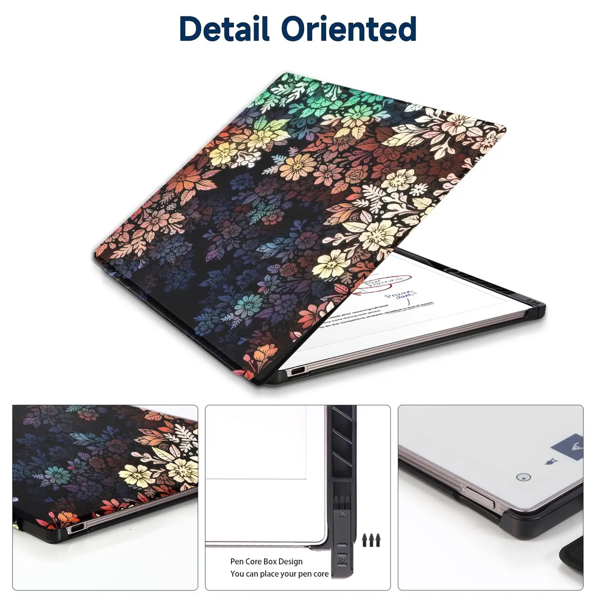 QIOFEARTH Case for Remarkable Paper Pro Tablet 11.8" (2024) | Hard Shell Folio with Auto Sleep/Wake & Pen Holder - view 3