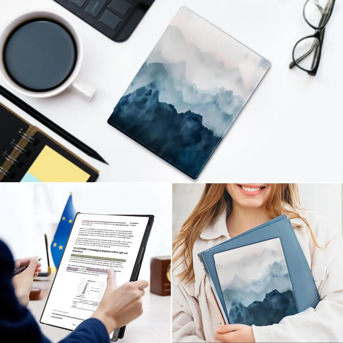 QIOFEARTH Case for Remarkable Paper Pro Tablet 11.8" (2024) | Misty Mountain Folio with Auto Sleep/Wake & Pen Holder - view 6