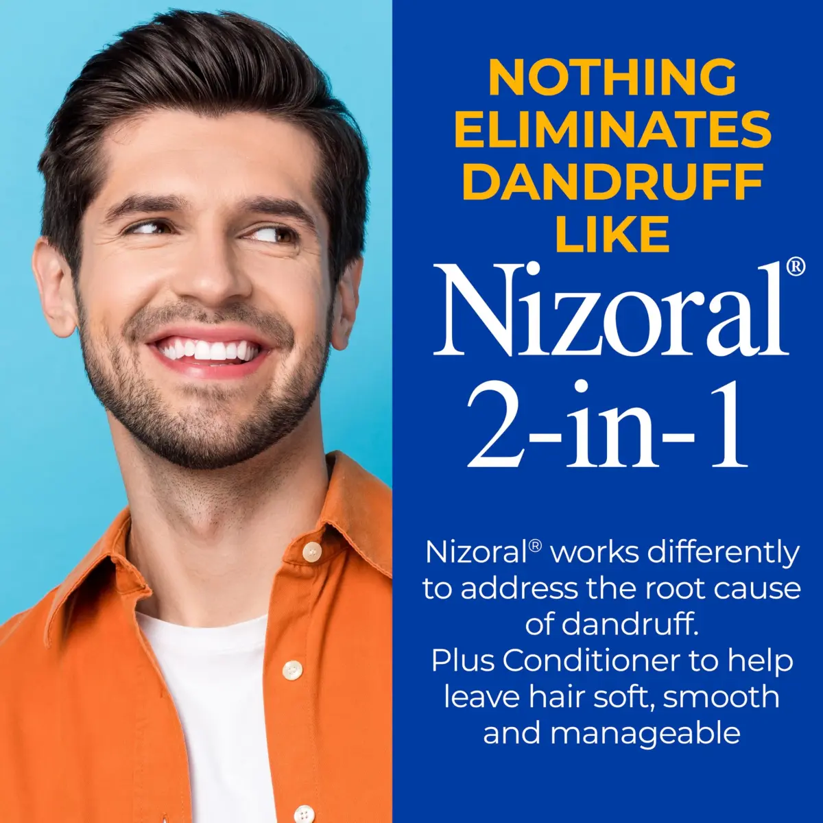 Nizoral 2-in-1 Anti Dandruff Shampoo and Conditioner, 414ml (14 Fl Oz) | Ketoconazole 1% for Scalp Health - view 3