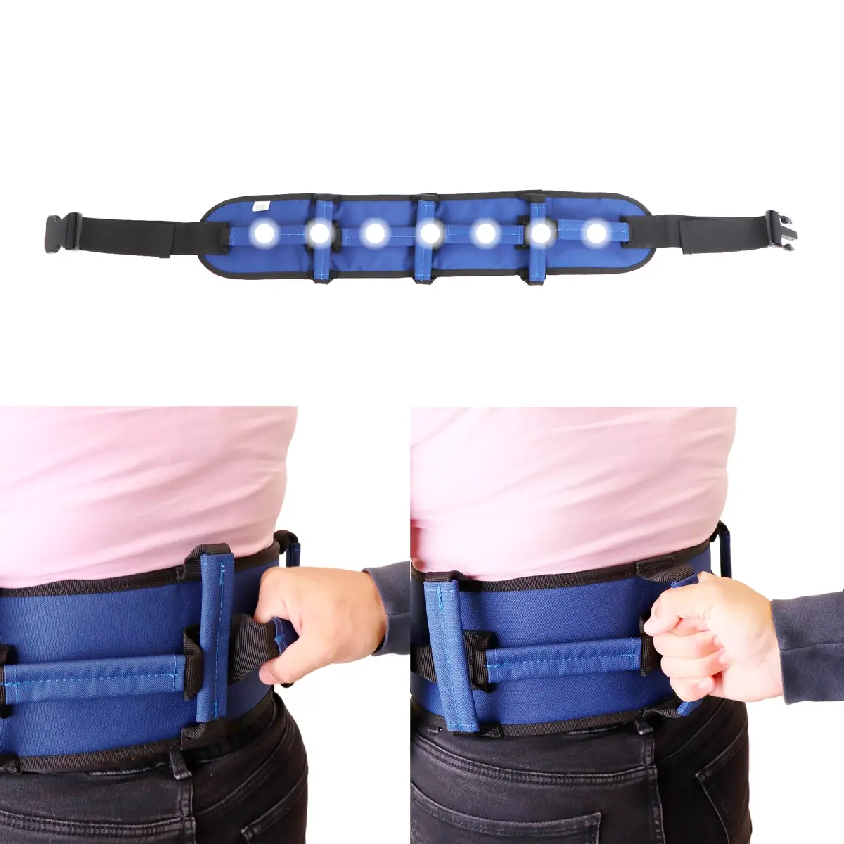 PEPE Mobility Gait Belt with 7 Handles & 290 lb Capacity | Patient Transfer & Walking Aid - view 3