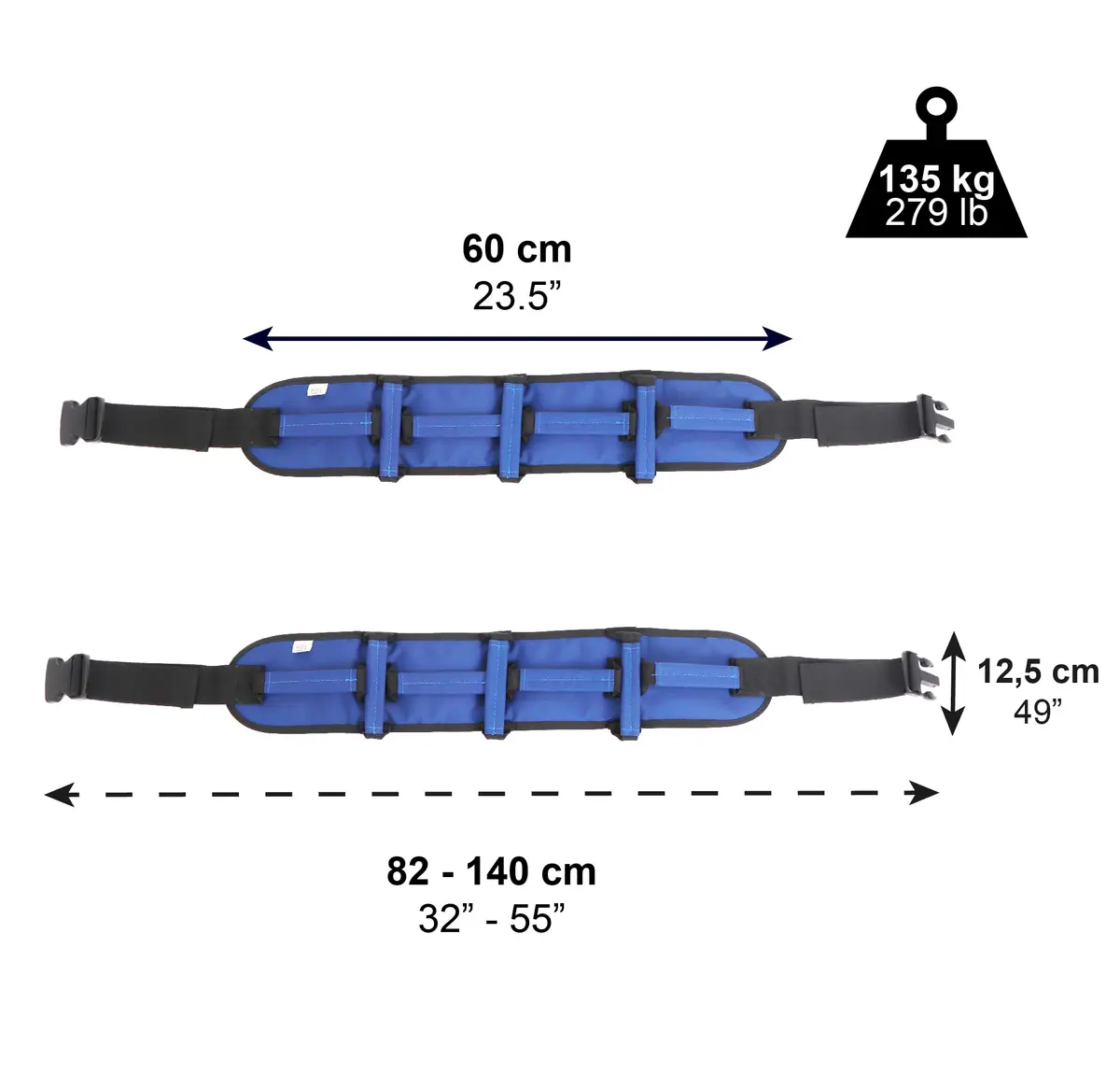 PEPE Mobility Gait Belt with 7 Handles & 2 Units | Patient Transfer & Lifting Aid for Elderly & Disabled - view 2