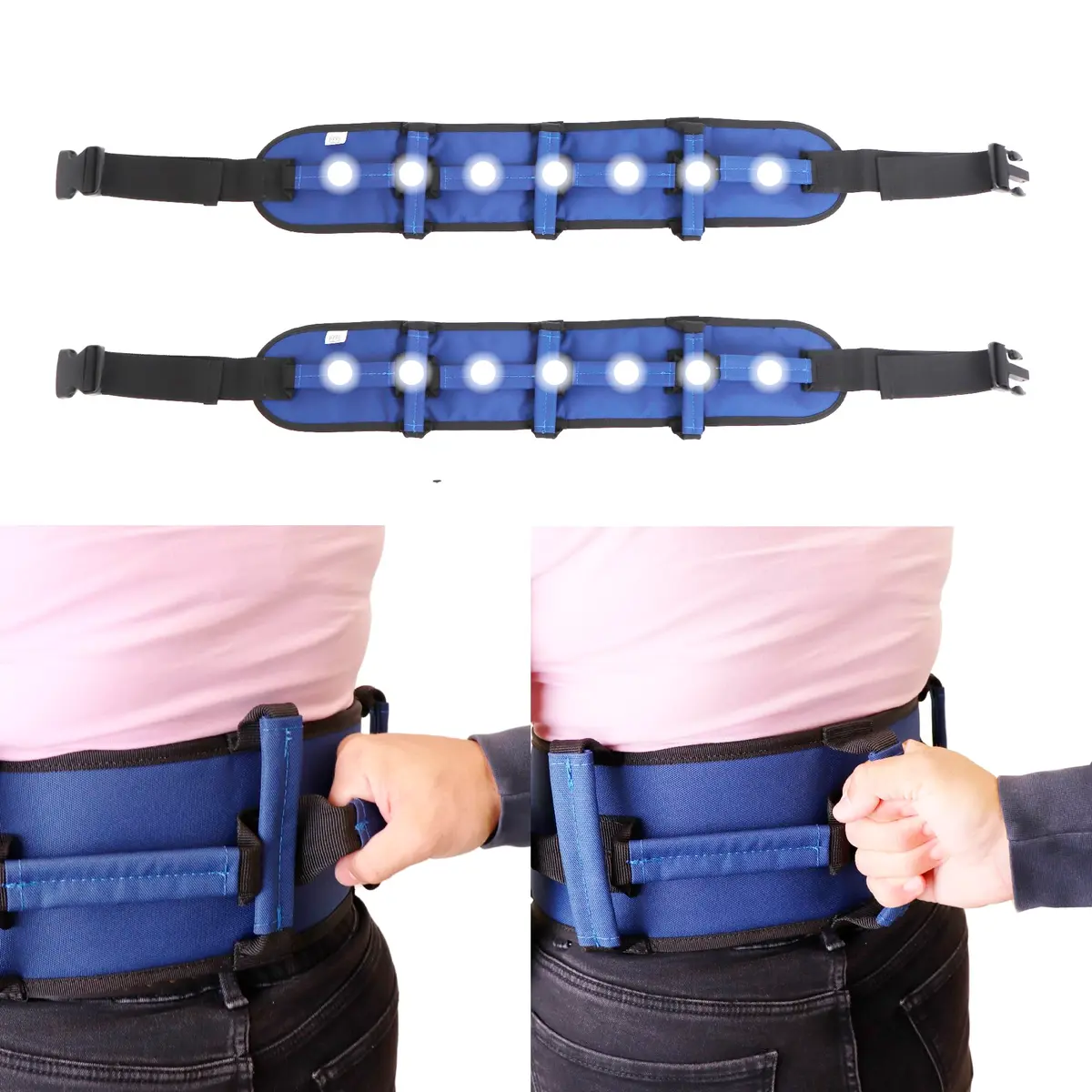 PEPE Mobility Gait Belt with 7 Handles & 2 Units | Patient Transfer & Lifting Aid for Elderly & Disabled - view 3