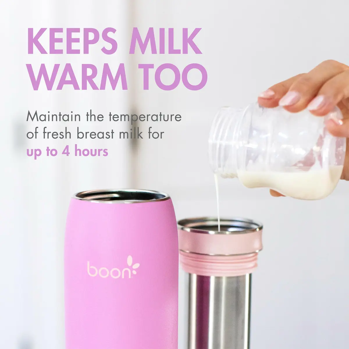 Boon Frosh Breast Milk Chiller and Storage Container - Purple - 10-24 Oz | Portable, TSA Compliant, Keeps Milk Cold 17 Hours - view 4