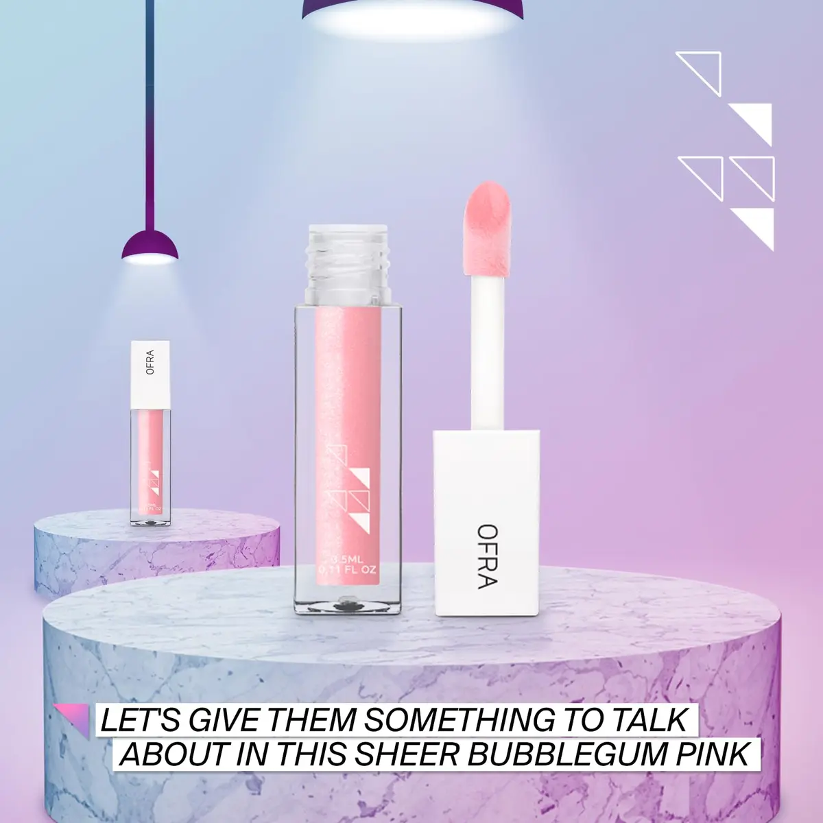 Ofra Lip Gloss - Glossip | Non Sticky, Ultra-Glossy Lip Gloss | Long Lasting Formula for a Smooth, Hydrated Finish | 3.5ml/1.1oz - view 7