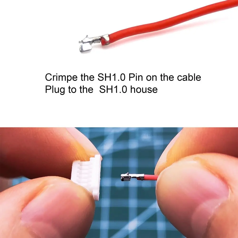 elechawk Connectors & Crimp Terminal Kit for Flight Controllers | 1.0mm Pitch, Compatible with JST SH, 25+25+25+25+25+25+25+20+20pcs - view 4