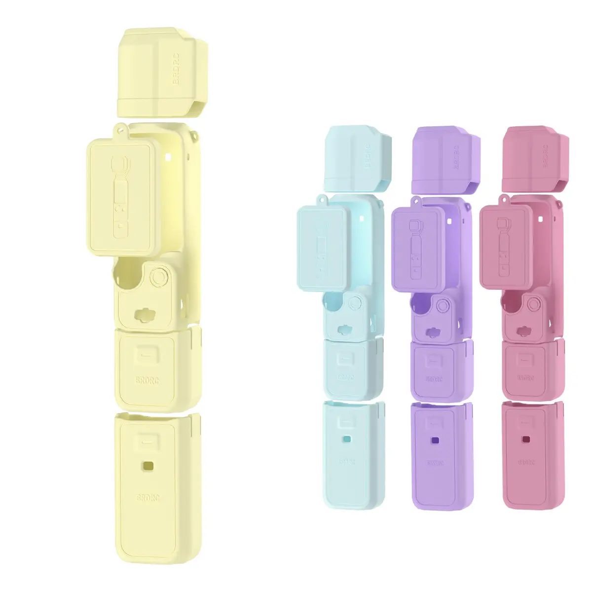 BRDRC Pocket 3 Silicone Cover for DJI OSMO Pocket 3 | Scratch-Resistant Skin & Anti-Loss Strap - main product image