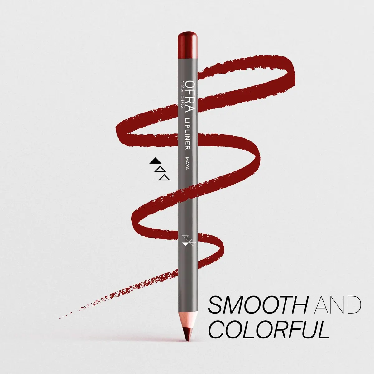 Ofra Maya Lip Liner | Long-Lasting, Water-Resistant Pencil in Deep Brown (1 Count) - view 3