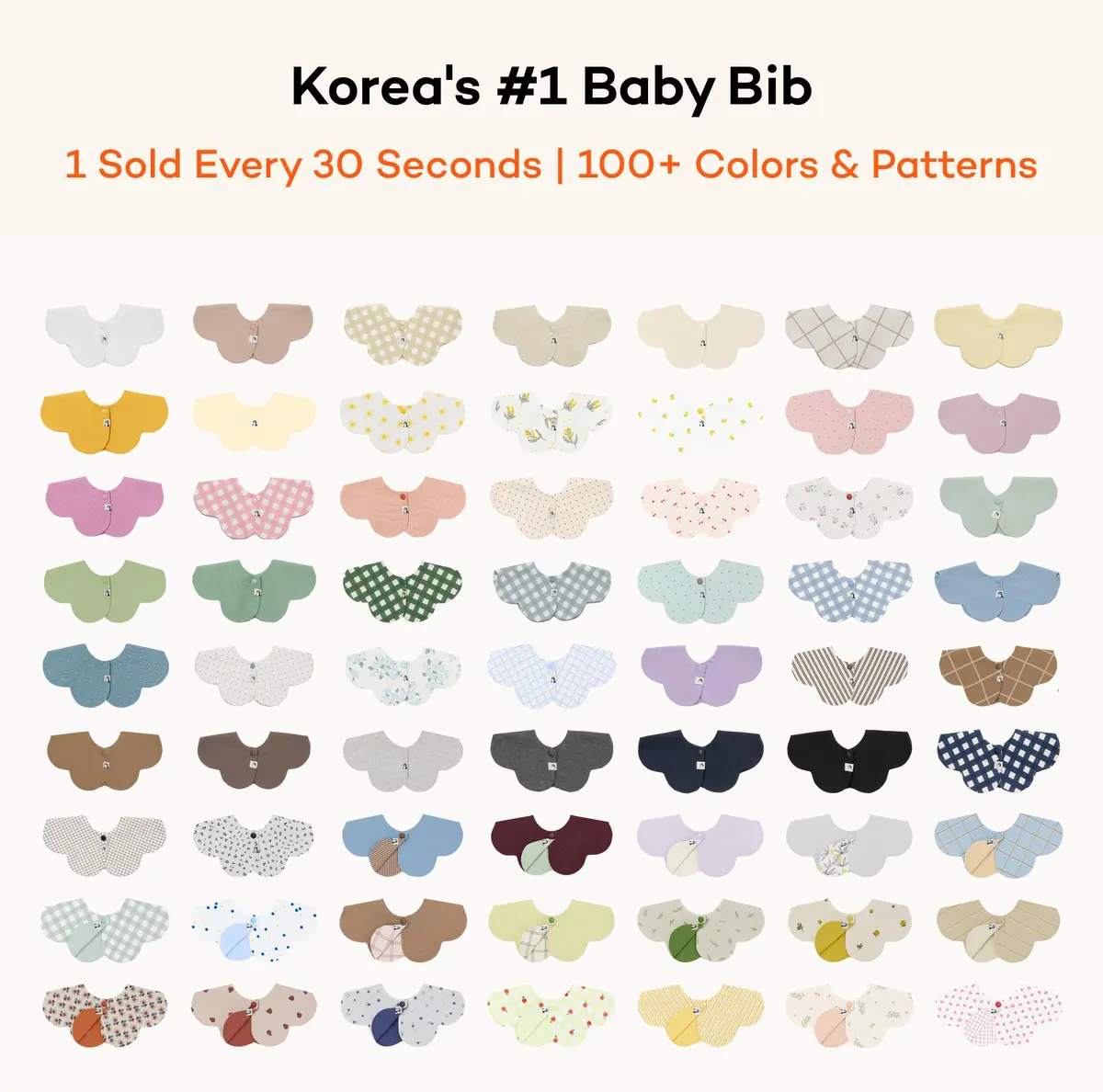 Konny Baby Bibs for Drooling Boys & Girls, Super Absorbent Quick Dry 5-Pack | 360° Rotating, Reversible, Snap Closure - view 5