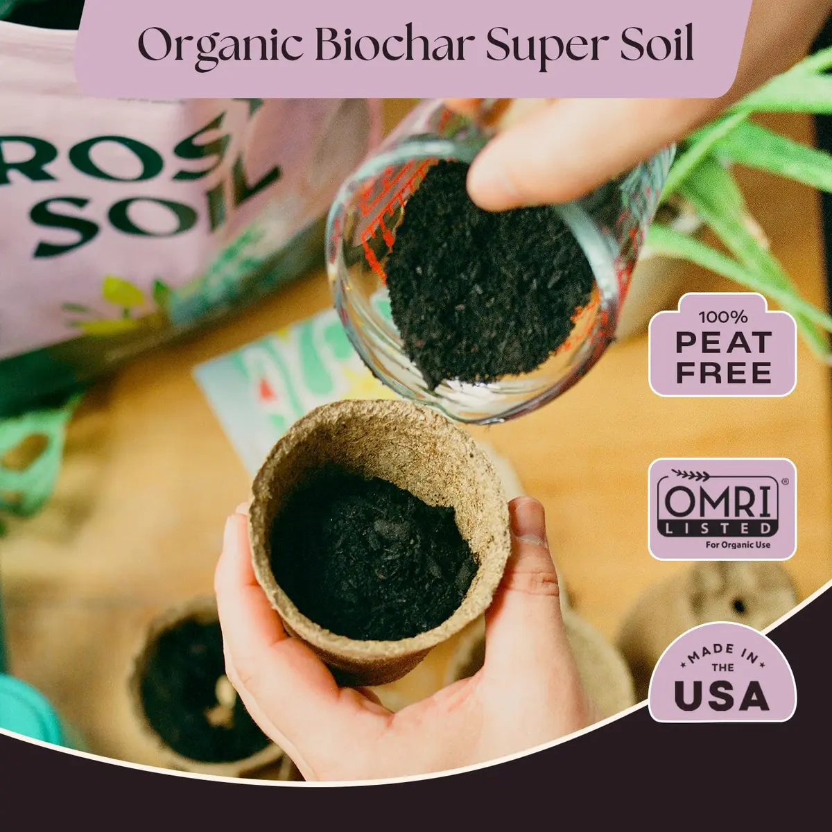 Rosy Soil Seedling Soil Mix 4 Quarts | Organic, Peat-Free, Supports Root Growth - view 2