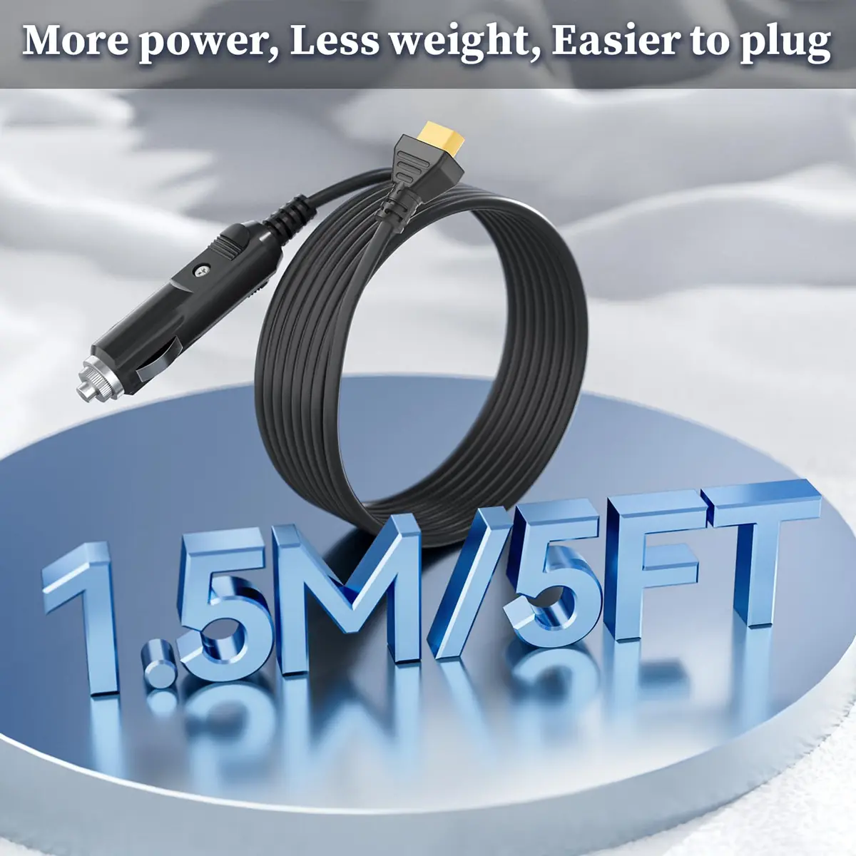 JATERSERN Car Charger for EF ECOFLOW Delta/River Power Cord 1.5M | Over-Voltage & Over-Load Protection - view 4