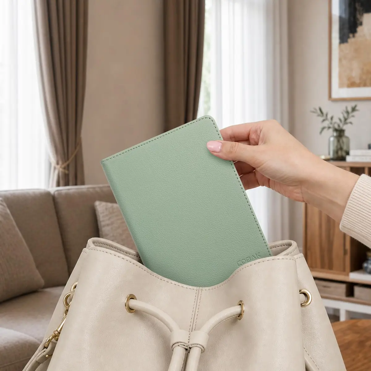 CoBak Case with Stand for Kindle Paperwhite 12th Gen 2024 7" & Signature Edition | Sage Green PU Leather Cover with Auto Sleep Wake - view 7