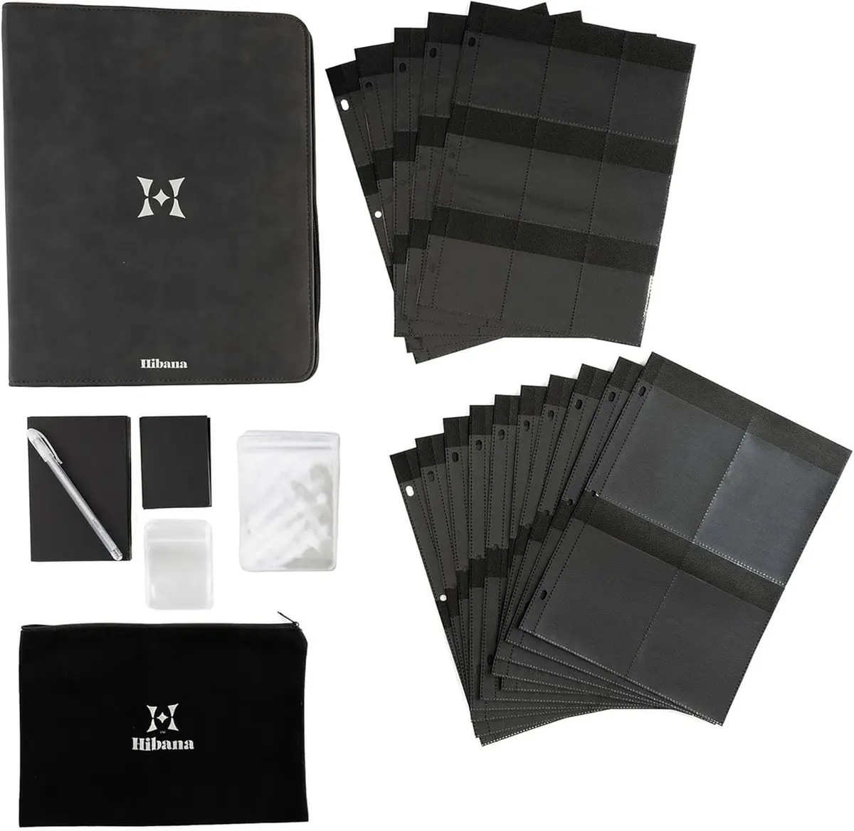 Hibana Jewelry Storage Home Edition - Graphite | Organizer for 85 pcs, Anti-Tarnish Ziplock Pouches - main product image
