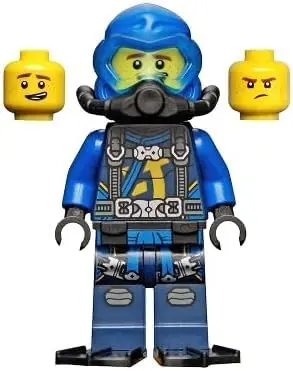 LEGO Ninjago Seabound Jay Minifigure in Scuba Gear with Harpoon Lightning Gun | Authentic LEGO Toy for Kids 6+ - view 4
