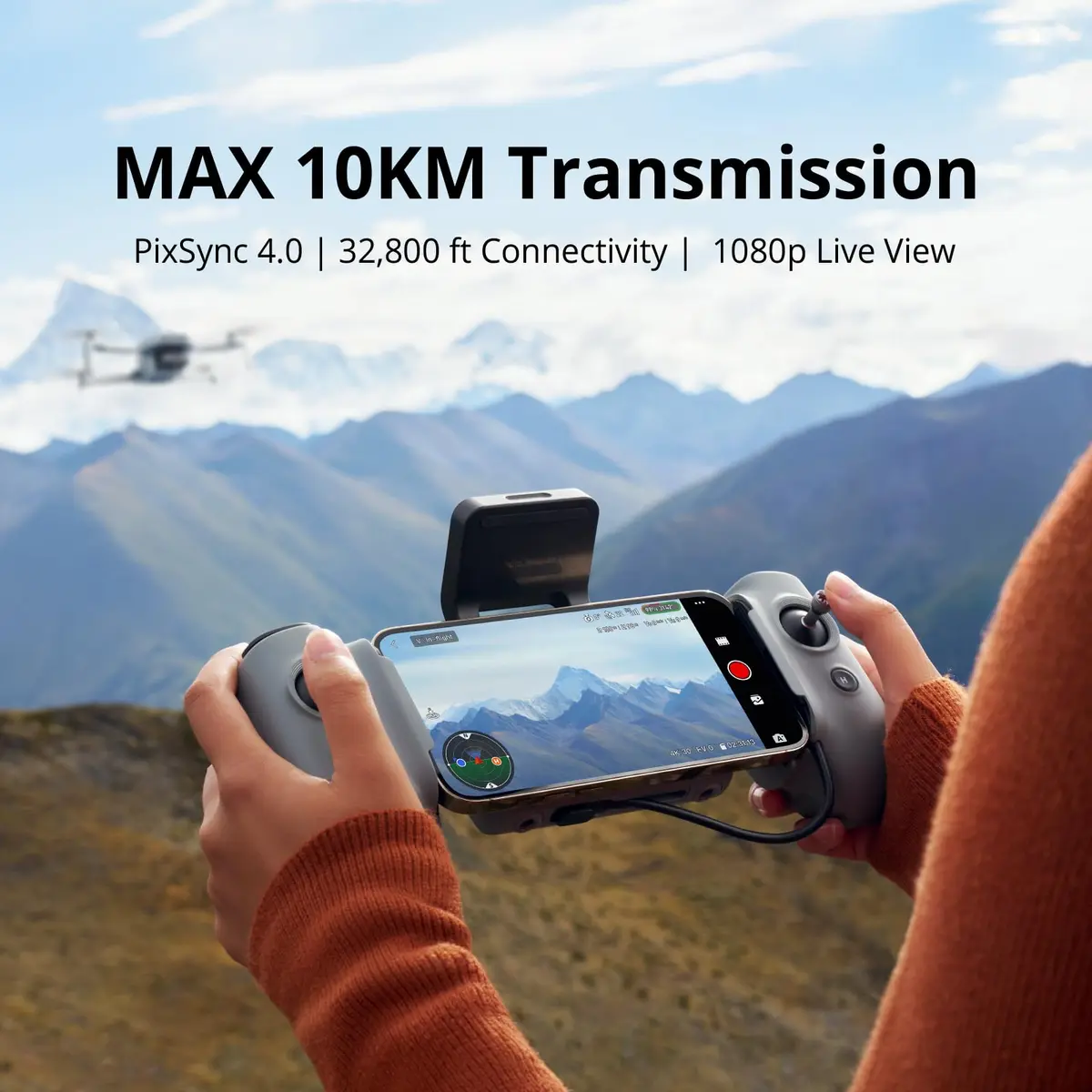 Potensic ATOM 2 Drone with Camera 4K | 10KM Range, 32 Min Flight, AI Night Shot - view 4