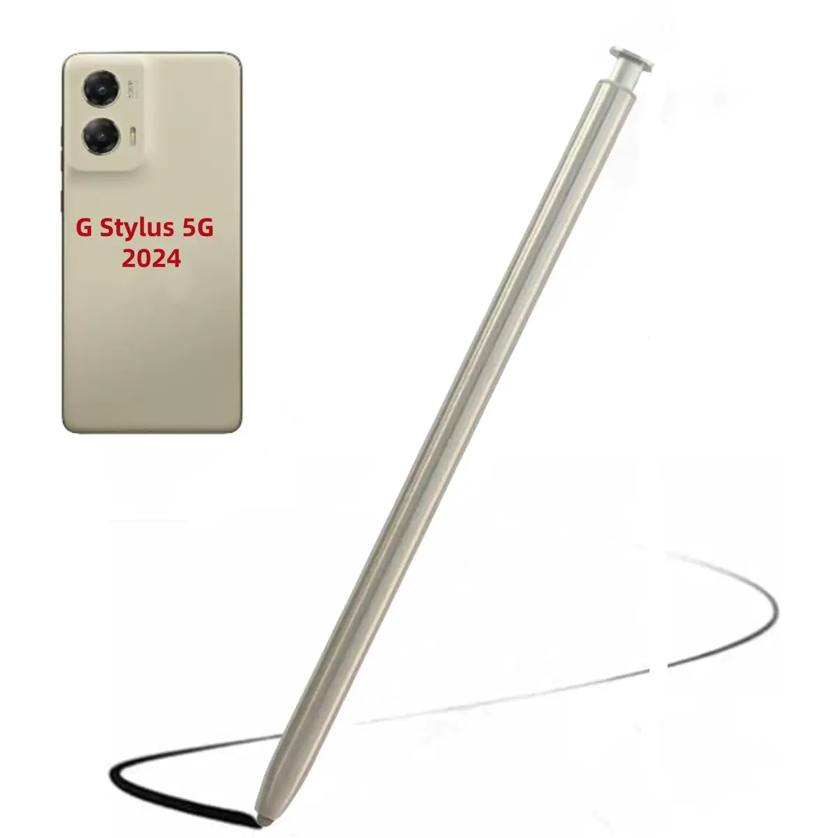Qenw Stylus Pen for Moto G Stylus 5G 2024 Caramel Latte | Precise Touch Control, No Batteries - main product image