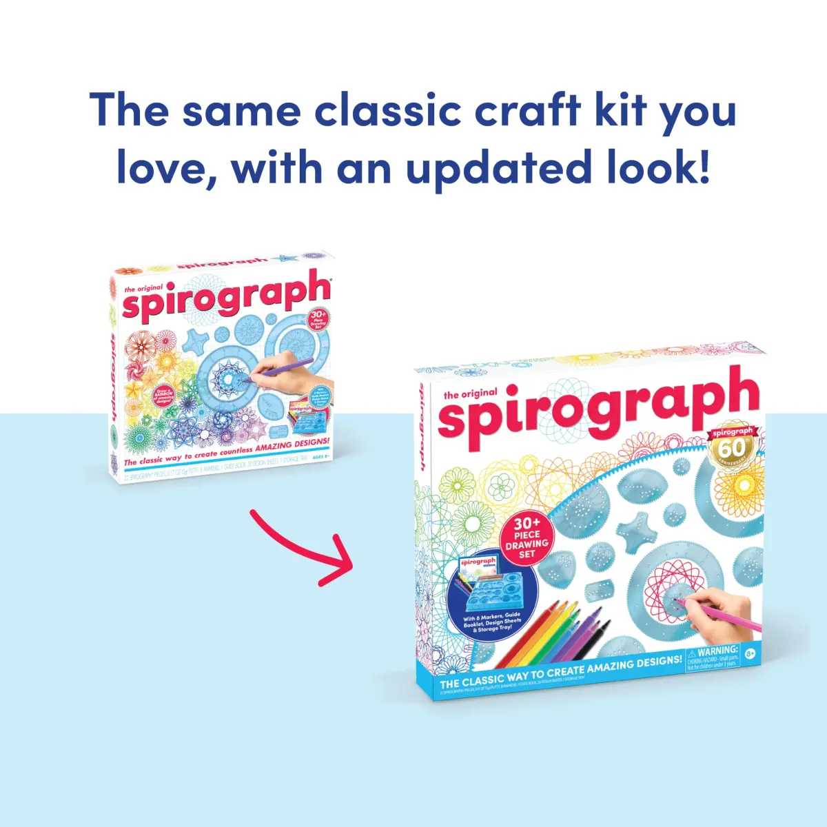 Spirograph Classic Gear Design Kit with Markers & Design Sheets | Ages 8+ - view 6