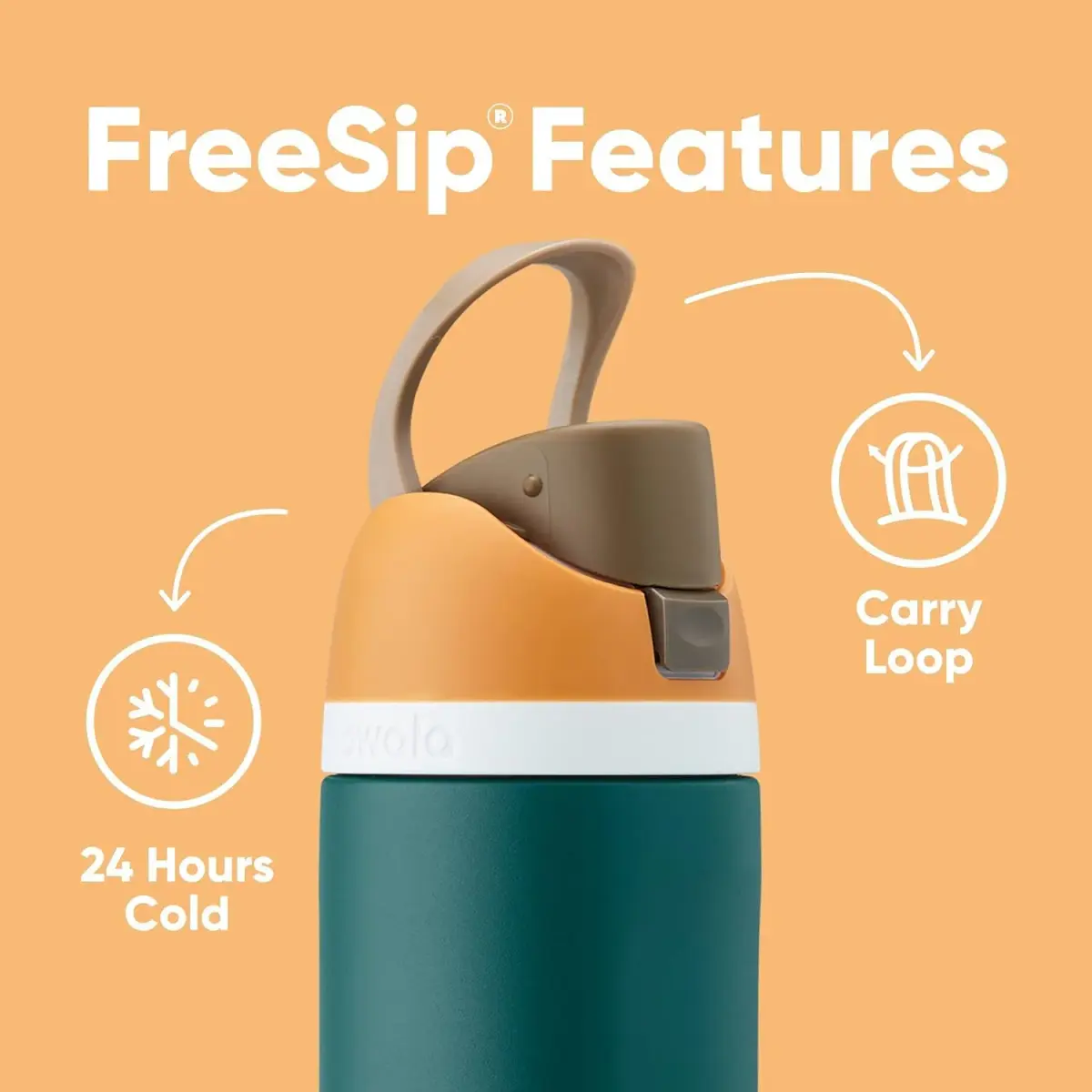 Owala FreeSip Stainless Steel Water Bottle 40 oz Candy Store | Keeps Cold 24 Hrs | Insulated Tumbler with Straw - view 3