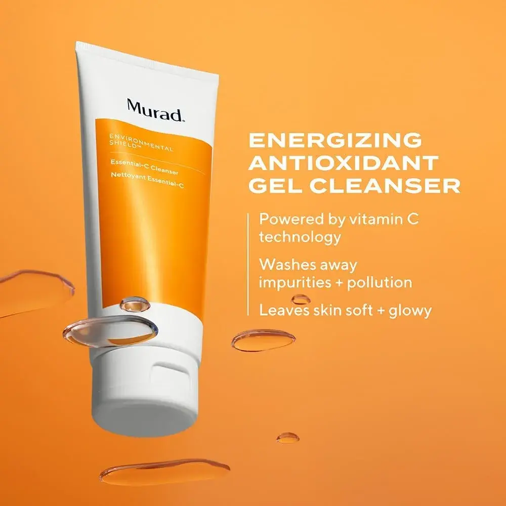 Murad Essential-C Facial Cleanser Gel 150ml (5 Fl Oz) | Vitamin C Antioxidant Protection - view 2
